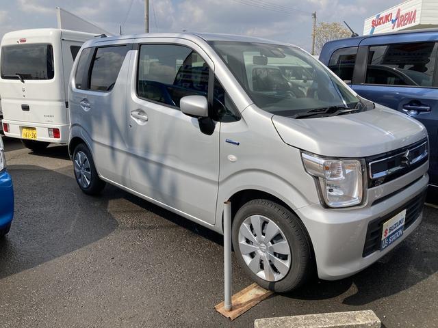 ハイブリッドFX デュアルセンサーブレーキサポート マイルドハイブリッド オーディオレス CVT オートエアコン リモコンキー キーレススタート 電動格納式ドアミラー オートライト シートヒーター ESP ベンチシート(4枚目)