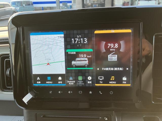 ワゴンＲスマイル ハイブリッドＸ　デュアルセンサーブレーキサポートＩＩ　マイルドハイブリッド　電動スライド　全方位ナビ　ＣＶＴ　オートエアコン　リモコンキー　キーレススタート　オートライト　オーディオスイッチ　ＡＣＣ　ＬＥＤ　フォグ（6枚目）