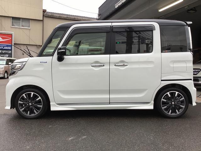 スペーシアカスタム ハイブリッドXSターボ 8型ナビ 全方位モニター ETC 前後ドライブレコーダー シートヒーター 純正15AW Bluetooth機能 ターボ 禁煙車(4枚目)