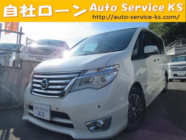 セレナ ハイウェイスター　Ｖセレクション＋セーフティ　ＳＨＶ　ＳＤナビ・フルセグＴＶ・Ｂｌｕｅｔｏｏｔｈ・Ｂカメラ・ＥＴＣ・ＬＥＤライト・スマートキー・プッシュスタート・後席モニタ・両側パワースライドドア（3枚目）