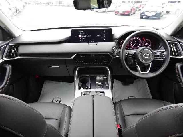 ＣＸ－８０ ３．３　ＸＤ　Ｌパッケージ　ディーゼルターボ　ナビ・ＴＶ・ＥＴＣ・サンルーフ・当社デモＵＰ　アルミホイール　パノラマサンルーフ　フルセグＴＶ　オートクルーズコントロール　電動リアゲート　禁煙車　全周囲カメラ　パワーシート　スマートキー　３列シート（3枚目）