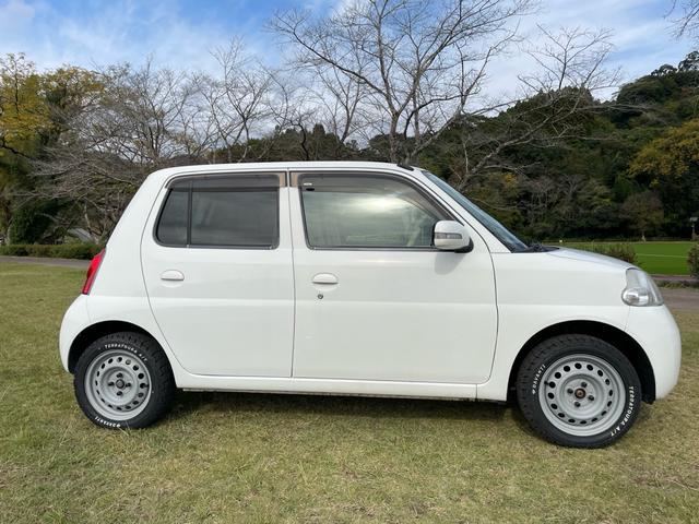 エッセ Ｘ　リフトアップカスタム　車検Ｒ９年１１月　４ＡＴ　電動格納ウインカーミラー　リフトアップサス　１４インチＡ／Ｔタイヤ（4枚目）