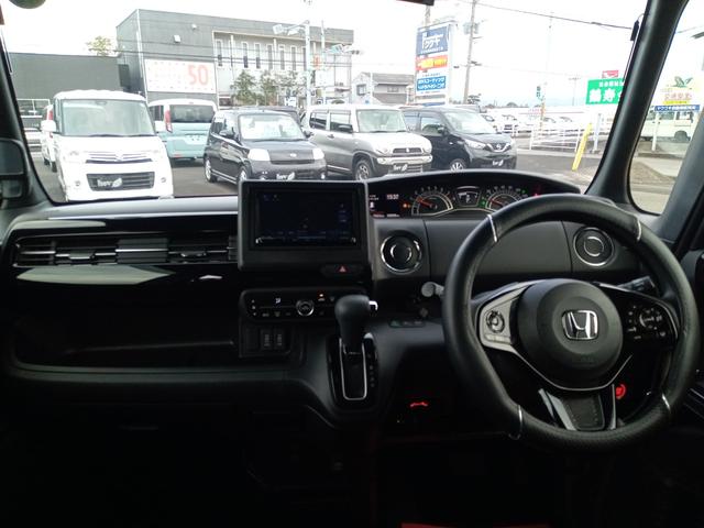 N-BOXカスタム L ETC バックカメラ 両側スライド・片側電動 ナビ TV クリアランスソナー オートクルーズコントロール レーンアシスト 衝突被害軽減システム オートライト LEDヘッドランプ スマートキー(2枚目)