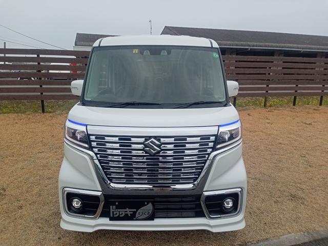 スペーシアカスタム ハイブリッドＸＳターボ　全周囲カメラ　両側電動スライドドア　ナビ　ＴＶ　クリアランスソナー　オートクルーズコントロール　レーンアシスト　衝突被害軽減システム　オートライト　ＬＥＤヘッドランプ　スマートキー（12枚目）