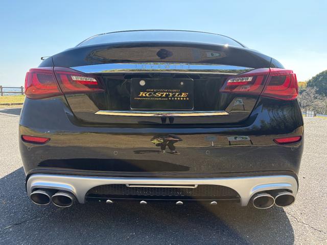 フーガ 370GT タイプS 後期型・サンルーフ・黒革シート・社外フルエアロ・WORK21インチAW・カズサスエアサス・社外リアマフラー・純正ナビ・シートヒーター・バックカメラ・ドラレコ・Bluetooth・ETC(7枚目)