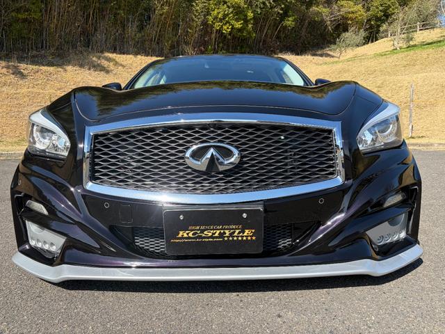 フーガ 370GT タイプS 後期型・サンルーフ・黒革シート・社外フルエアロ・WORK21インチAW・カズサスエアサス・社外リアマフラー・純正ナビ・シートヒーター・バックカメラ・ドラレコ・Bluetooth・ETC(11枚目)