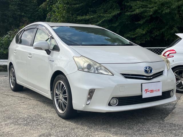 プリウスアルファ S Lセレクション ナビ テレビ バックカメラ アイドリングストップ スマートキー プッシュスタート ETC オートライト Bluetooth接続 社外アルミ(3枚目)