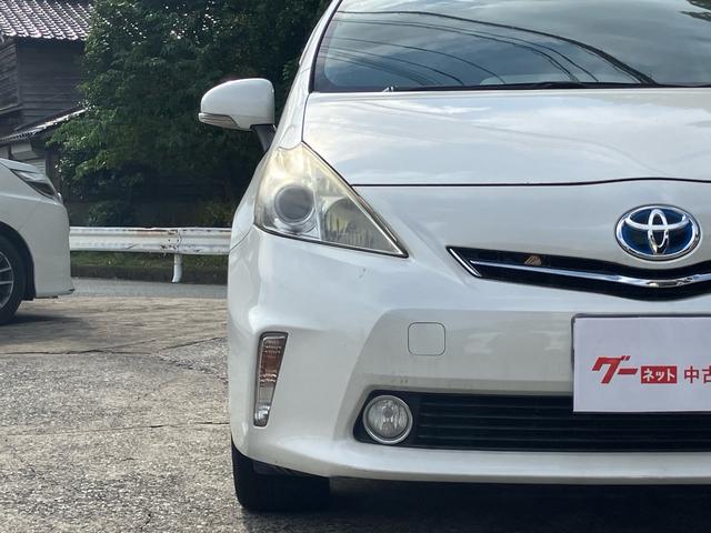 プリウスアルファ S Lセレクション ナビ テレビ バックカメラ アイドリングストップ スマートキー プッシュスタート ETC オートライト Bluetooth接続 社外アルミ(4枚目)