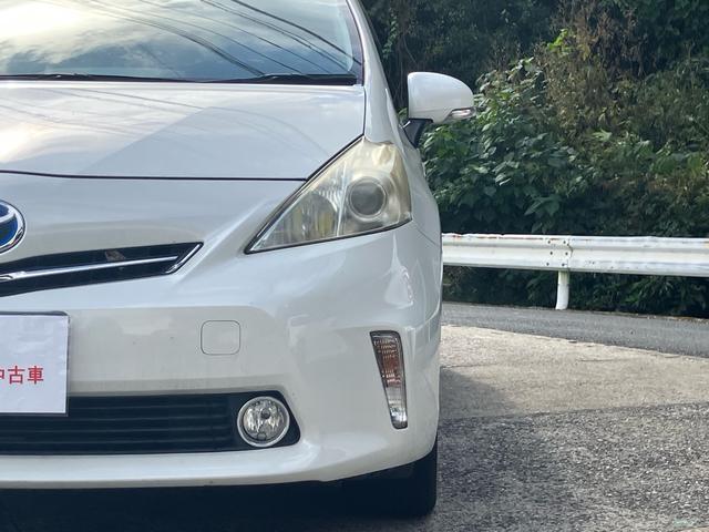 プリウスアルファ S Lセレクション ナビ テレビ バックカメラ アイドリングストップ スマートキー プッシュスタート ETC オートライト Bluetooth接続 社外アルミ(5枚目)