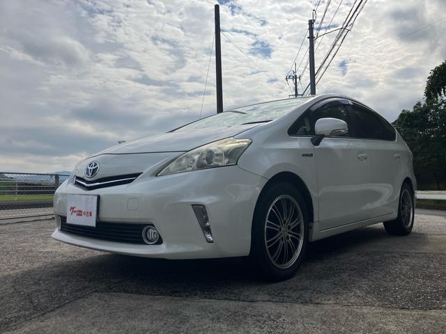 プリウスアルファ S Lセレクション ナビ テレビ バックカメラ アイドリングストップ スマートキー プッシュスタート ETC オートライト Bluetooth接続 社外アルミ(9枚目)