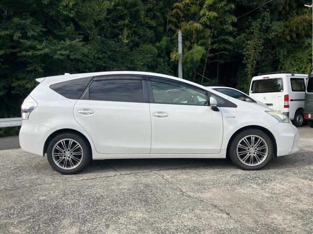 プリウスアルファ S Lセレクション ナビ テレビ バックカメラ アイドリングストップ スマートキー プッシュスタート ETC オートライト Bluetooth接続 社外アルミ(10枚目)