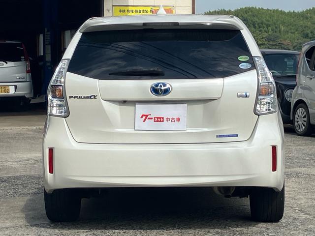 プリウスアルファ S Lセレクション ナビ テレビ バックカメラ アイドリングストップ スマートキー プッシュスタート ETC オートライト Bluetooth接続 社外アルミ(11枚目)