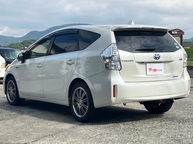 プリウスアルファ S Lセレクション ナビ テレビ バックカメラ アイドリングストップ スマートキー プッシュスタート ETC オートライト Bluetooth接続 社外アルミ(12枚目)