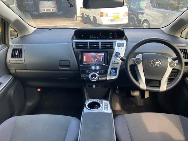 プリウスアルファ S Lセレクション ナビ テレビ バックカメラ アイドリングストップ スマートキー プッシュスタート ETC オートライト Bluetooth接続 社外アルミ(35枚目)