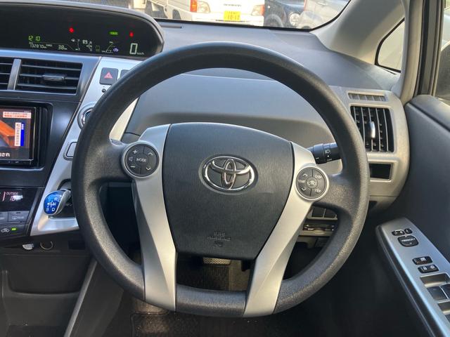 プリウスアルファ S Lセレクション ナビ テレビ バックカメラ アイドリングストップ スマートキー プッシュスタート ETC オートライト Bluetooth接続 社外アルミ(36枚目)