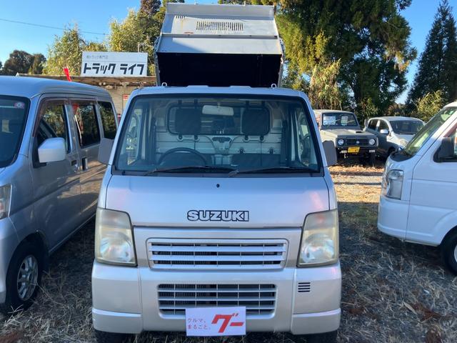 キャリイトラック KU エアコン・パワステ 3方開 4WD ダンプ 5速マニュアル車 ラジオ(2枚目)