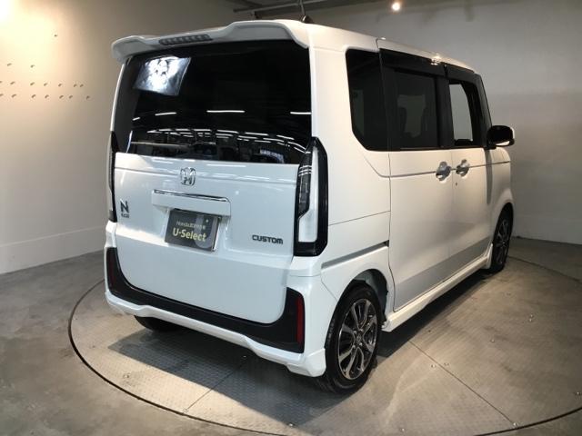 Ｎ－ＢＯＸカスタム ベースグレード　試乗車　メモリーナビ　ドラレコ　ＥＴＣ　Ｐソナー　ナビテレビ　レーダーブレーキサポート　地デジ対応　サイドエアバック　禁煙　Ｓヒータ　スマートキー＆プッシュスタート　横滑り防止　ＵＳＢ　盗難防止（8枚目）