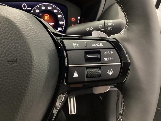 �X�e�A�����O�E�葤�ɃN���[�Y�R���g���[���X�C�b�`�B�A�N�Z���y�_���𓥂܂��Ɉ�葬���s���o����̂ŁA�������H�ł̑��s���O�b�Ɖ��K�ɂȂ�܂��B