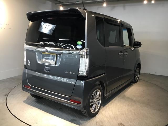 N-BOXカスタム G・Aパッケージ メモリーナビ ETC スペアキー PW 両側スライド片側電動ドア サイドエアバック 横滑り防止機能 スマートキー&プッシュスタート ベンチ席 地デジフルセグTV 盗難警報装置 パワステ ABS エアB(8枚目)