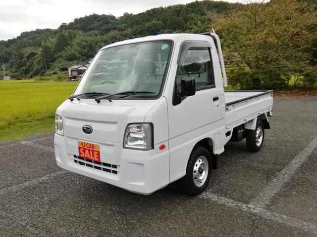 サンバートラック ＴＣ　４ＷＤ　５速ミッション　パワステ　エアコン　三方開　　走行６６６５０ｋｍ　車検８年３月　内外装クリーニング済み（8枚目）