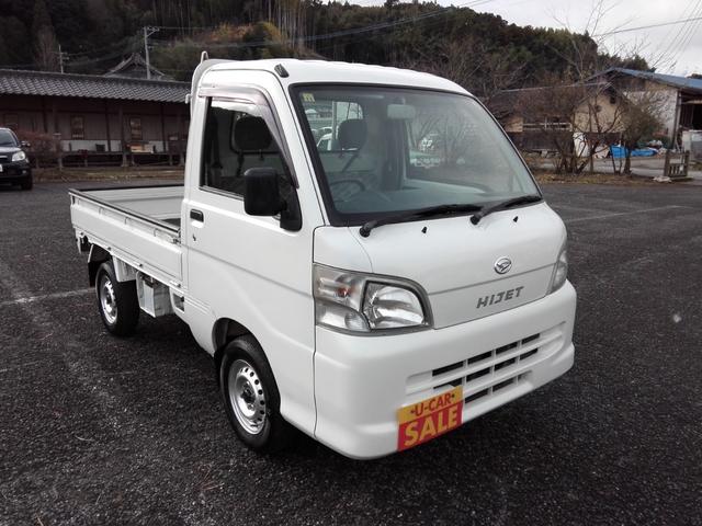 ハイゼットトラック エアコン・パワステ スペシャル 4WD 5速ミッション パワステ エアコン 三方開 走行67900km タイミングチェーン 内外装クリーニング済み 車検2年渡し(3枚目)