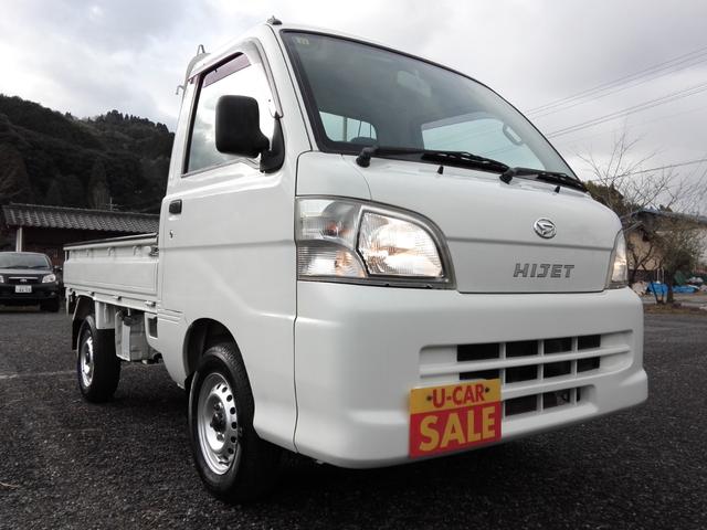 ハイゼットトラック エアコン・パワステ スペシャル 4WD 5速ミッション パワステ エアコン 三方開 走行67900km タイミングチェーン 内外装クリーニング済み 車検2年渡し(11枚目)