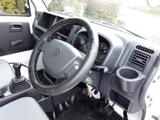 キャリイトラック ＫＣエアコン・パワステ農繁仕様　４ＷＤ　５速ミッション　エアコン　パワステ　三方開　走行１０３０００ｍ　タイミングチェーン　車検９年１２月　内外装クリーニング済（28枚目）