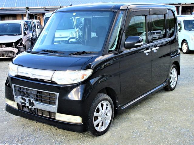カスタムXリミテッド HDDナビ フルセグTV DVD再生 スマートキー 片側電動スライドドア アルミホイール HIDライト 盗難防止 車検整備付き タイミングチェーン フルエアロ フォグランプ ウィンカーミラー キーレス(2枚目)
