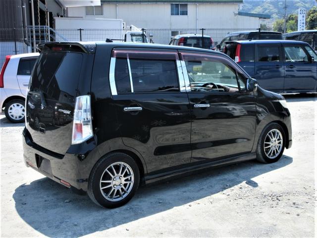 T ターボ ナビ DVD再生 スマートキー プッシュスタート アルミホイール 盗難防止 車検整備付き タイミングチェーン HIDライト フルエアロ ローダウン ウィンカーミラー CD再生(5枚目)
