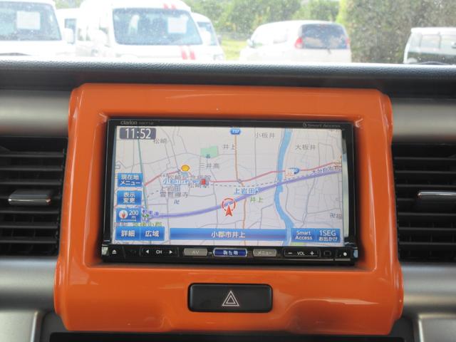 ハスラー G /HDDナビ/Bluetooth/フルセグTV・DVD/スマートキー/プッシュスタート/アイドリングストップ/横滑り防止装置/レーダーブレーキサポート(6枚目)