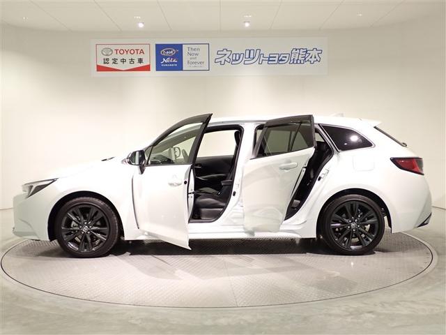 カローラツーリング ハイブリッド ダブルバイビー バックモニター フルセグTV LEDライト クルコン 横滑り防止 盗難防止装置 ナビ・TV エアバッグ ETC ABS 助手席エアバッグ キーレス メモリーナビ アルミホイール オートエアコン(4枚目)