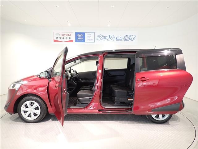 シエンタ Ｘ　ワンオーナー車　記録簿付き　地デジフルセグ　セキュリティ　ＡＡＣ　Ｗエアバック　横滑り防止　バックモニタ　Ｓキー　運転席エアバック　ナビＴＶ　キーレスエントリー　メモリーナビゲーション　ＡＢＳ付き（4枚目）