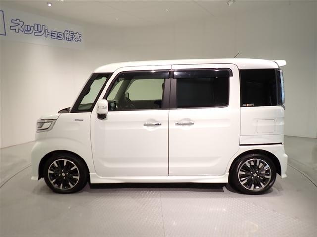 スペーシアカスタム ハイブリッドＸＳターボ　両自動ドア　前後誤発進抑制機能　アルミホイールタイヤ　ＡＣ　リアカメラ　盗難防止　スマートキー付　ＥＳＣ　ＬＥＤ　ナビＴＶ　クルコン　ＥＴＣ車載器　キーフリーシステム　サイドエアバック　ＤＶＤ再生可能（2枚目）