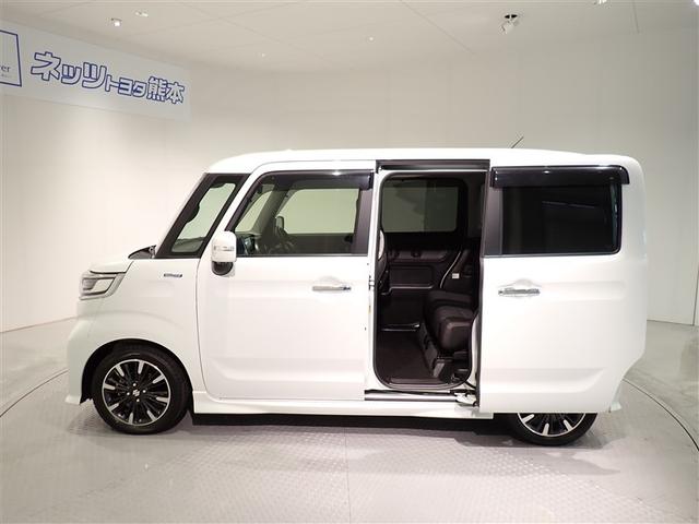 スペーシアカスタム ハイブリッドＸＳターボ　両自動ドア　前後誤発進抑制機能　アルミホイールタイヤ　ＡＣ　リアカメラ　盗難防止　スマートキー付　ＥＳＣ　ＬＥＤ　ナビＴＶ　クルコン　ＥＴＣ車載器　キーフリーシステム　サイドエアバック　ＤＶＤ再生可能（3枚目）