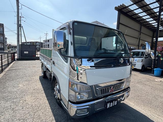 キャンター ダンプ　ダンプ　あおりあり　荷台あおりと運転席後ろ縞鋼板あり運転席助手席ビニールあり　メッキパーツ　ＥＴＣ　ディーゼル（4枚目）