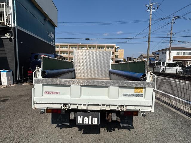 キャンター ダンプ　ダンプ　あおりあり　荷台あおりと運転席後ろ縞鋼板あり運転席助手席ビニールあり　メッキパーツ　ＥＴＣ　ディーゼル（7枚目）