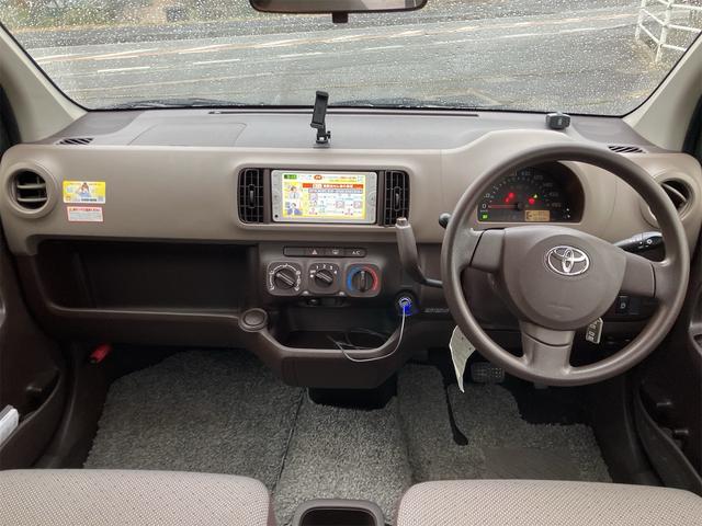 パッソ Ｘ　アイドリングストップ　ナビ地デジＴＶ　Ｂｌｕｅｔｏｏｔｈ　キーレスエントリー　ＥＴＣ　電動格納ドアミラー　コーナーセンサー　横滑り防止装置　レンタＵＰ（3枚目）