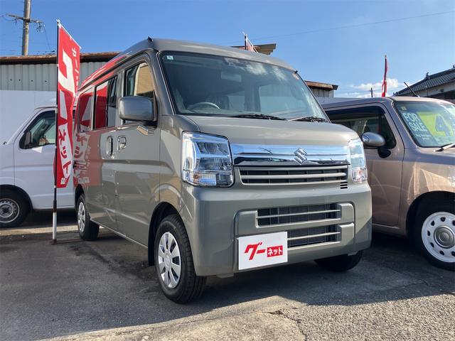 エブリイ ジョイン　ＣＶＴ　衝突被害軽減システム　クリアランスソナー　レーンアシスト　両側スライドドア　スマートキー　アイドリングストップ　電動格納ミラー　シートヒーター　オートライト　ＬＥＤヘッドランプ（4枚目）