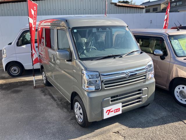 エブリイ ジョイン　ＣＶＴ　衝突被害軽減システム　クリアランスソナー　レーンアシスト　両側スライドドア　スマートキー　アイドリングストップ　電動格納ミラー　シートヒーター　オートライト　ＬＥＤヘッドランプ（5枚目）