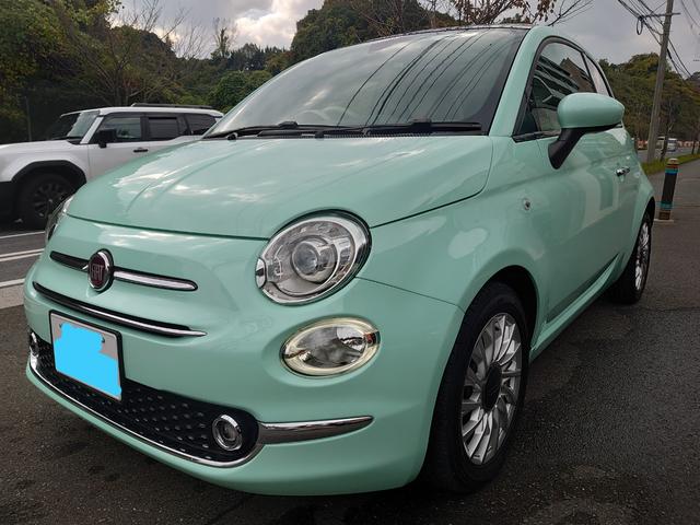 ５００ ツインエア　ラウンジ　ガラスルーフ　チェック柄シート　デジタルインナーミラー　前後ドラレコ　バックカメラ　純正１５ＡＷ（3枚目）