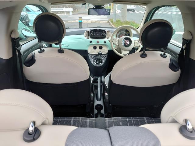 ５００ ツインエア　ラウンジ　ガラスルーフ　チェック柄シート　デジタルインナーミラー　前後ドラレコ　バックカメラ　純正１５ＡＷ（9枚目）