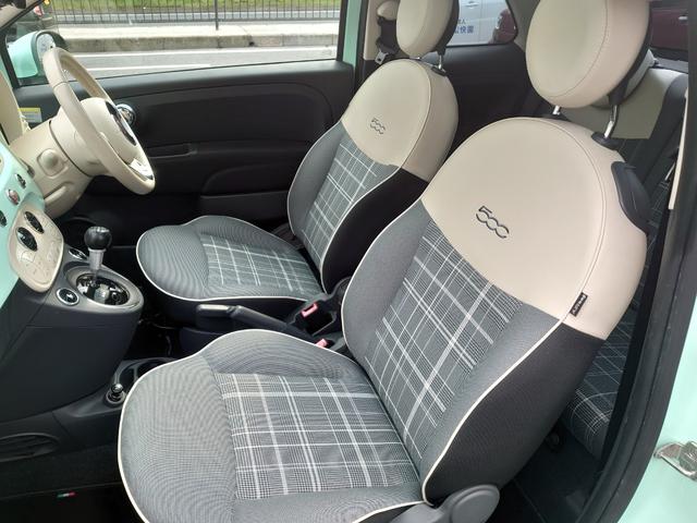 ５００ ツインエア　ラウンジ　ガラスルーフ　チェック柄シート　デジタルインナーミラー　前後ドラレコ　バックカメラ　純正１５ＡＷ（12枚目）