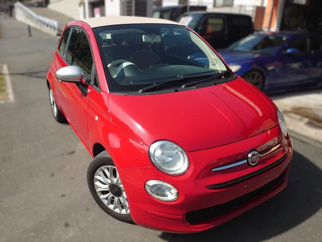 ５００Ｃ １．２　ポップ　電動オープン　ディスプレイオーディオ　レザー調シートカバー（7枚目）