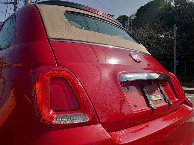 ５００Ｃ １．２　ポップ　電動オープン　ディスプレイオーディオ　レザー調シートカバー（13枚目）