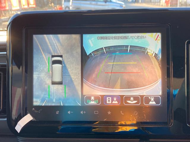 ワゴンＲスマイル ＨＹＢＲＩＤ　Ｓ　３型　左後電動スライド　ナビ　全方位カメラ　オートライト　スライドドア　純正ナビ　プッシュスタート　シートヒーター　オートエアコン　衝突被害軽減システム　アイドリングストップ　横滑り防止機能　衝突安全ボディ　盗難防止システム　全方位カメラ（4枚目）