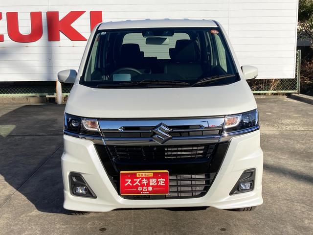 ワゴンＲカスタムＺ カスタムＺ　ＨＹＢＲＩＤ　ＺＴ　４型　ディスプレイオーデオ　オートライト　Ｂｌｕｅｔｏｏｔｈ　プッシュスタート　シートヒーター　オートエアコン　衝突被害軽減システム　横滑り防止機能　衝突安全ボディ　盗難防止システム　ディスプレイオーデオ　全方位カメラ（5枚目）