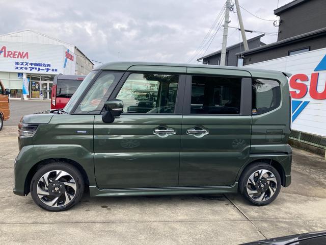 スペーシアカスタム カスタム　ＨＹＢＲＩＤ　ＸＳターボ　ナビ　全方位カメラ　オートライト　Ｂｌｕｅｔｏｏｔｈ　両側パワースライドドア　純正ナビ　プッシュスタート　シートヒーター　オートエアコン　衝突被害軽減システム　アイドリングストップ　横滑り防止機能　衝突安全ボディ（10枚目）