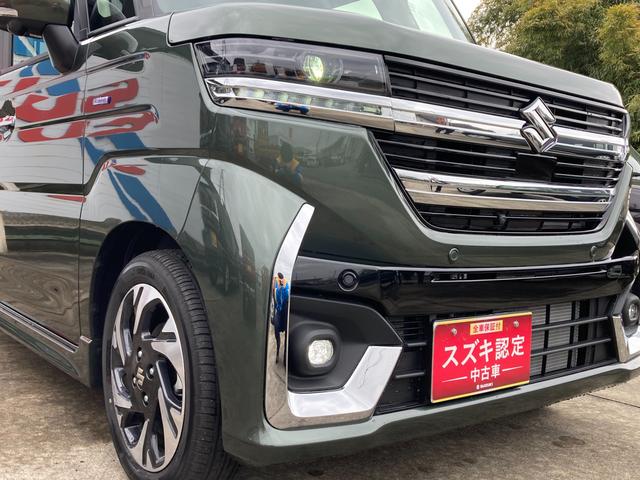 スペーシアカスタム カスタム　ＨＹＢＲＩＤ　ＸＳターボ　ナビ　全方位カメラ　オートライト　Ｂｌｕｅｔｏｏｔｈ　両側パワースライドドア　純正ナビ　プッシュスタート　シートヒーター　オートエアコン　衝突被害軽減システム　アイドリングストップ　横滑り防止機能　衝突安全ボディ（12枚目）