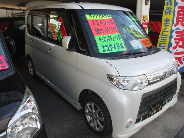 タント カスタムXスペシャル 無事故車 車検2年付き 左パワースライドドア タイミングチェーン式 HIDヘッドライト CDコンポ ETC 純正アルミ インテリキー 電格ミラー(3枚目)