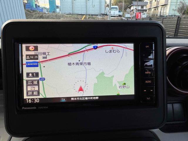 スペーシア ハイブリッドＧ　両側スライドドア　ナビ　ＴＶ　クリアランスソナー　レーンアシスト　衝突被害軽減システム　オートライト　スマートキー　アイドリングストップ　電動格納ミラー　ベンチシート　ＣＶＴ　盗難防止システム　ＡＢＳ（4枚目）